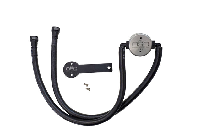 J&L 16-24 Chevrolet Camaro LT1 6.2L Drivers Side Oil Separator 3.0 - Clear Anodized J&L Oil Separators  AXOPROS