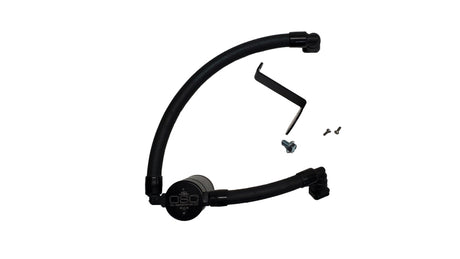 J&L 17-20 Lincoln Continental/MKZ 3.0L EcoBoost Passenger Side Oil Separator 3.0 - Black Anodized J&L Oil Separators  AXOPROS