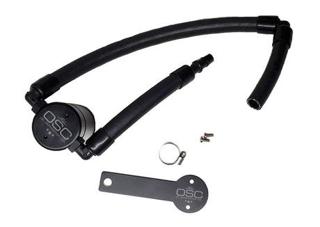 J&L 18-22 Kia Stinger GT 3.3TT Passenger Side Oil Separator 3.0 - Black Anodized J&L Oil Separators  AXOPROS