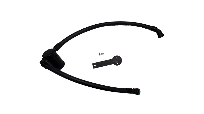 J&L 19-23 Chevy Silverado/GMC Sierra 1500 2.7L Passenger Side Oil Separator 3.0 - Black Anodized J&L Oil Separators  AXOPROS