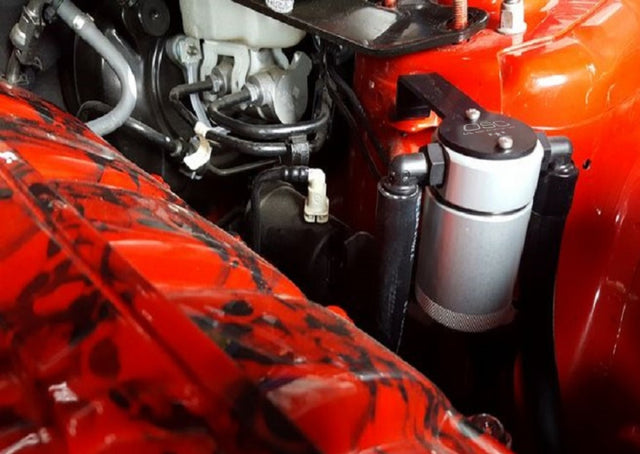 J&L 2015-2023 Ford Mustang EcoBoost Driver Side Oil Separator 3.0 - Clear Anodized J&L Oil Separators  AXOPROS