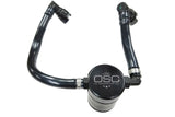 J&L 2018-2023 Ford Mustang GT Passenger Side Oil Separator 3.0 - Black Anodized J&L Oil Separators  AXOPROS