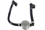 J&L 2018-2023 Ford Mustang GT Passenger Side Oil Separator 3.0 - Clear Anodized J&L Oil Separators  AXOPROS