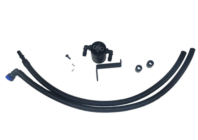 J&L 2019-2024 Ford Ranger 2.3L Driver Side Oil Separator 3.0 - Blk Anodized J&L Oil Separators  AXOPROS