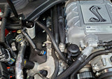 J&L 2020-2022 Ford Mustang GT500 Passenger Side Oil Separator 3.0 - Clear Anodized J&L Oil Separators  AXOPROS