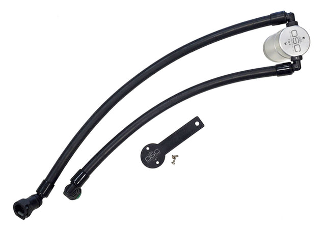 J&L 2021-2024 Ram TRX 6.2L Supercharged Passenger Side Oil Separator 3.0 - Clear Anodized J&L Oil Separators  AXOPROS