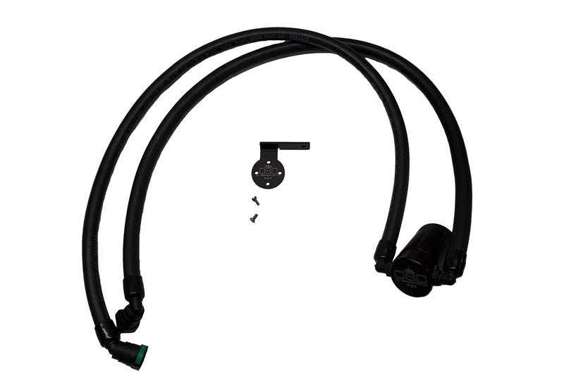J&L 2021-2025 Ford F-150 3.5L Passenger Side Oil Separator 3.0 - Black Anodized J&L Oil Separators  AXOPROS