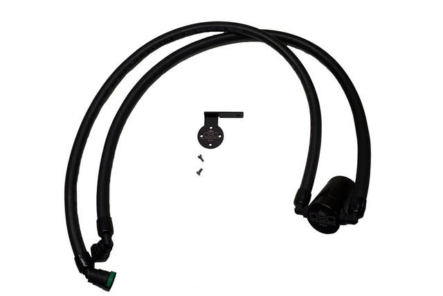 J&L 2021-2025 Ford F-150 3.5L Passenger Side Oil Separator 3.0 - Black Anodized J&L Oil Separators  AXOPROS