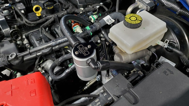 J&L 2021.5-2024 Ford Bronco 2.3L EcoBoost Oil Separator 3.0 Passenger Side - Clear Anodized J&L Oil Separators  AXOPROS