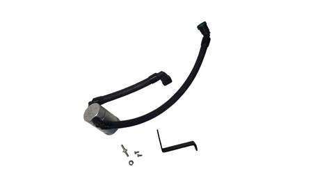 J&L 2024-2025 Ford Mustang GT w/ Whipple Supercharger Oil Separator 3.0 PCV Side - Clear Anodize J&L Oil Separators  AXOPROS