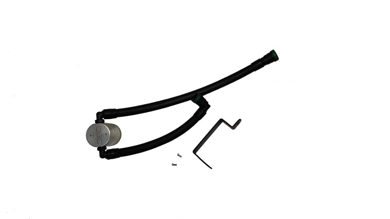 J&L 2025 Ford Bronco 2.3L/ 23-25 Ford Ranger 2.3L Separator 3.0 PCV Side - Clear Anodized J&L Oil Separators  AXOPROS