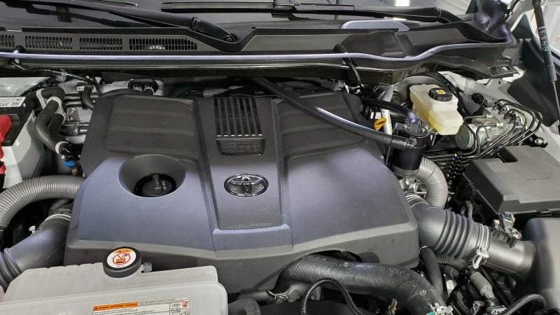 J&L 22-25 Toyota Tundra, 23-25 Sequoia 3.5L Turbo Oil Separator 3.0 Driver Side - Black Anodized J&L Oil Separators  AXOPROS