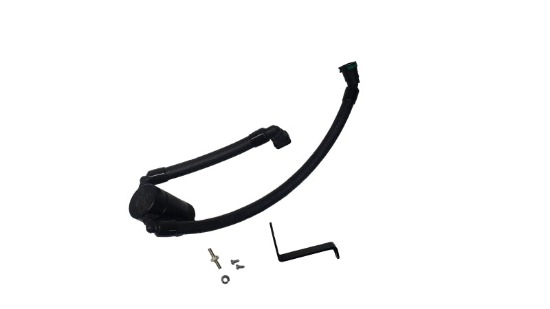 J&L 24-25 Ford Mustang GT w/ Whipple Supercharger Oil Separator 3.0 PCV Side - Black Anodized J&L Oil Separators  AXOPROS