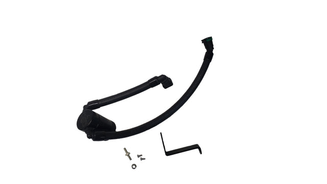 J&L 24-25 Ford Mustang GT w/ Whipple Supercharger Oil Separator 3.0 PCV Side - Black Anodized J&L Oil Separators  AXOPROS
