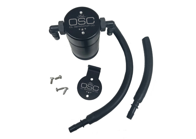 J&L 99-04 Ford Lightning Passenger Side Oil Separator 3.0 - Black Anodized J&L Oil Separators  AXOPROS