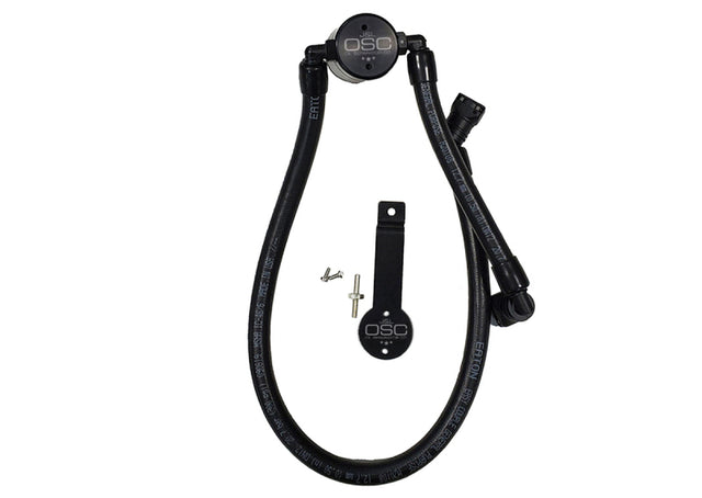 J&L Oil Separator 3.0 Passenger Side 2011-14 Mustang GT/12-13 Boss 302 Remote Mount - Black Anodized J&L Oil Separators  AXOPROS