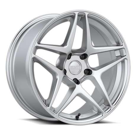 Kansei K15G Astro 18x8.5in / 5x114.3 BP / 35mm Offset / 73.1mm Bore - Hyper Silver Wheel Kansei Wheels - Forged  AXOPROS