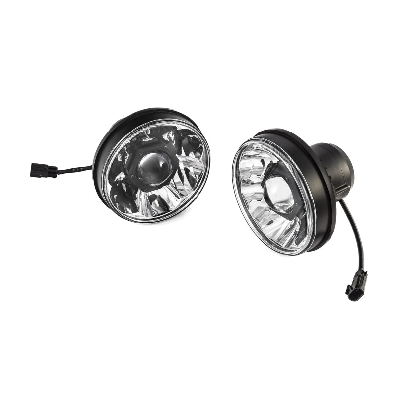 KC HiLiTES 07-18 Jeep JK (Not for Rubicon/Sahara) 7in. Gravity LED Pro DOT Headlight (Pair Pack Sys) KC HiLiTES Headlights  AXOPROS