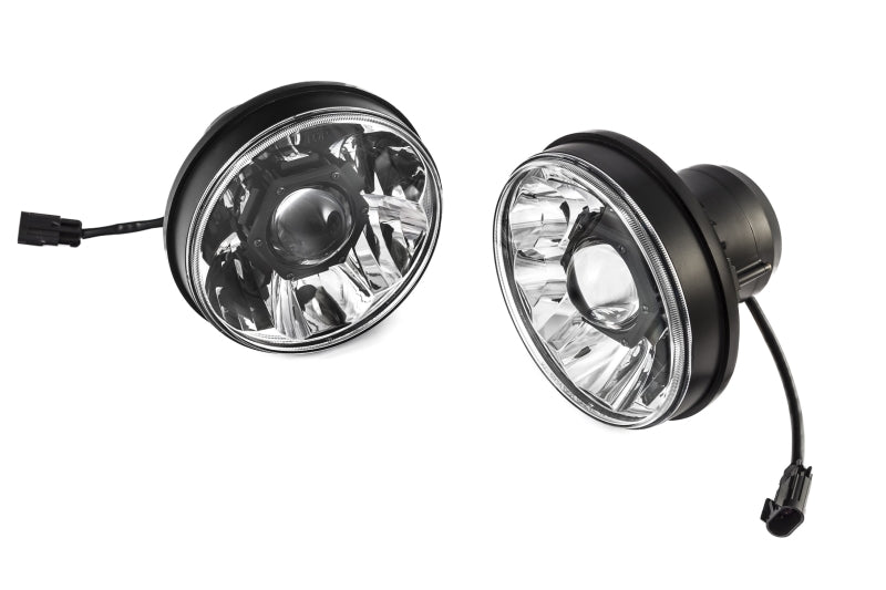 KC HiLiTES 07-18 Jeep JK (Not for Rubicon/Sahara) 7in. Gravity LED Pro DOT Headlight (Pair Pack Sys) KC HiLiTES Headlights  AXOPROS