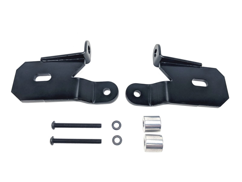 KC HiLiTES 18-19 Jeep Wrangler JL A-Pillar Light Mount Bracket Set (Pair) - Black KC HiLiTES Light Mounts  AXOPROS