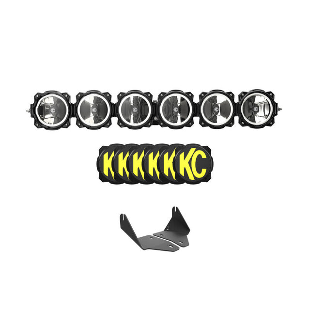 KC HiLiTES 2020+ Polaris RZR Turbo R/Pro XP 39in. Pro6 Gravity LED 6-Light 120w Combo Beam KC HiLiTES Light Bars & Cubes  AXOPROS