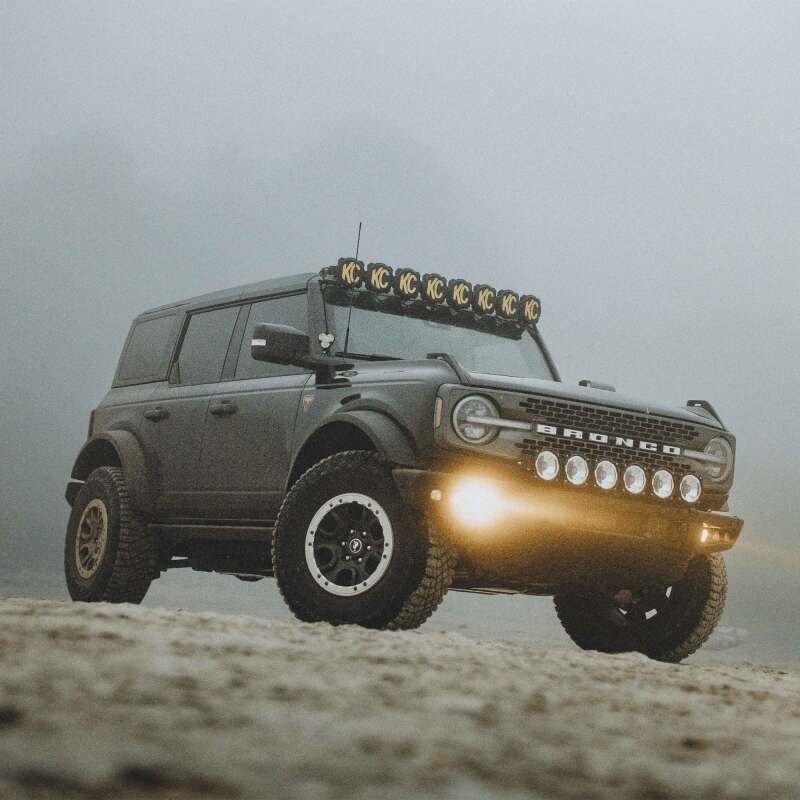 KC HiLiTES 2021+ Ford Bronco FLEX ERA 3 Dual Mode SAE Fog Light Pocket Kit KC HiLiTES Light Bars & Cubes  AXOPROS