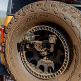 KC HiLiTES 21-24 Ford Bronco Spare Tire Carrier Light Mount w/ M12x1.5 Lug Nuts KC HiLiTES Light Mounts  AXOPROS