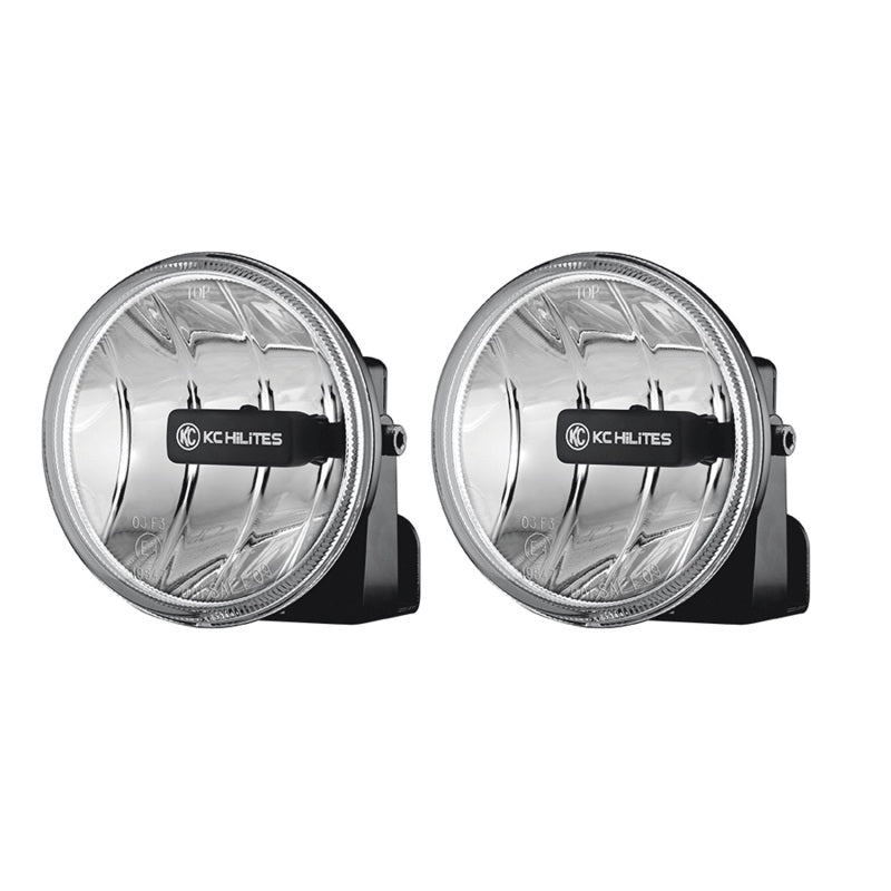 KC HiLiTES 4in. Gravity G4 LED Light 10w SAE/ECE Clear Fog Beam (Pair Pack System) KC HiLiTES Fog Lights  AXOPROS