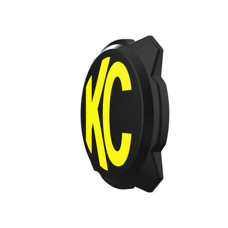 KC HiLiTES 6in. Hard Cover for Gravity Pro6 LED Lights (Single) - Black w/Yellow KC Logo KC HiLiTES Light Covers and Guards  AXOPROS
