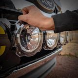 KC HiLiTES 6in. Light Shield for Gravity Pro6 LED Lights (Single) - Clear KC HiLiTES Light Covers and Guards  AXOPROS