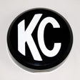 KC HiLiTES 6in. Round Hard Cover for Daylighter/SlimLite/Pro-Sport (Single) - Black w/White KC Logo KC HiLiTES Light Covers and Guards  AXOPROS