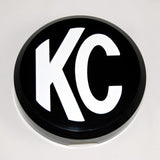 KC HiLiTES 6in. Round Hard Cover for Daylighter/SlimLite/Pro-Sport (Single) - Black w/White KC Logo KC HiLiTES Light Covers and Guards  AXOPROS