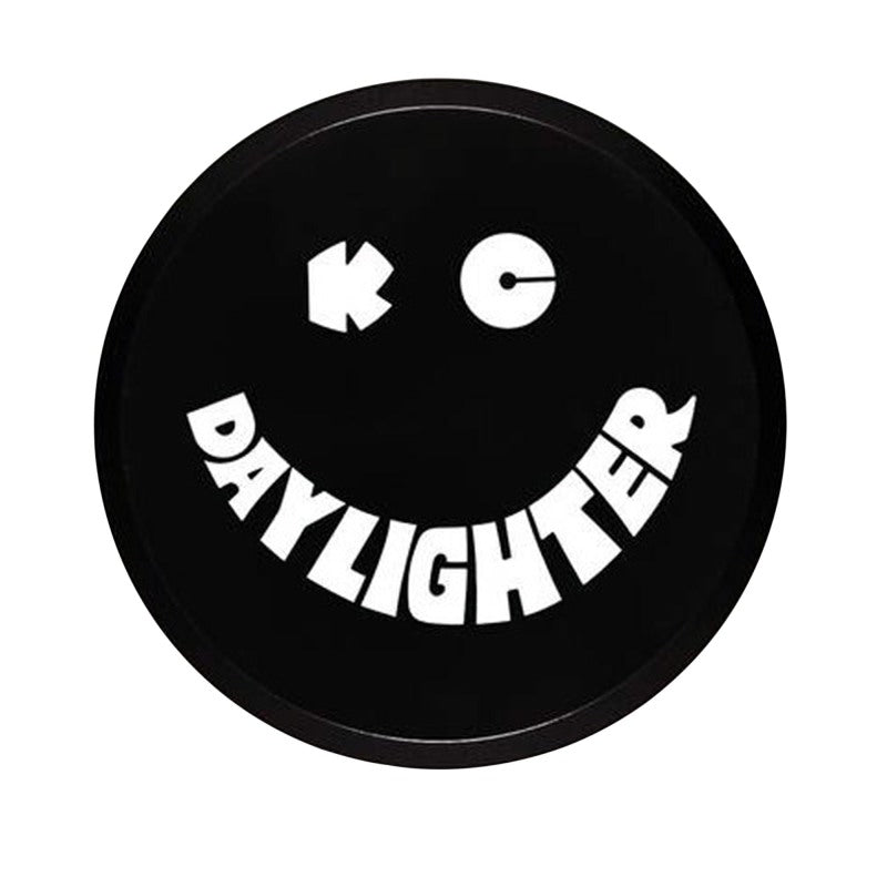 KC HiLiTES 6in. Round Hard Cover for Daylighter/SlimLite/Pro-Sport (Single) - Black w/White Smile KC HiLiTES Light Covers and Guards  AXOPROS