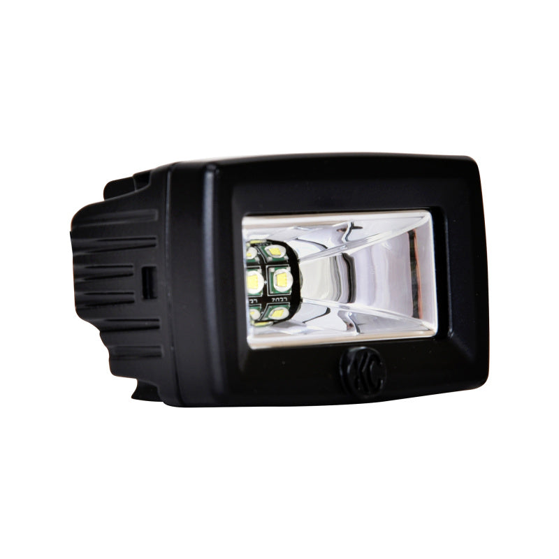 KC HiLiTES C-Series C2 LED 2in. Backup Area Flood Light 20w (Pair Pack System) - Black KC HiLiTES Light Bars & Cubes  AXOPROS