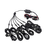 KC HiLiTES C-Series RGB LED Rock Light Kit (Incl. Wiring) - Set of 6 KC HiLiTES Light Bars & Cubes  AXOPROS