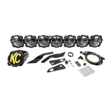 KC HiLiTES Can-Am X3 45in. Pro6 Gravity LED 7-Light 140w Combo Beam Overhead Light Bar System KC HiLiTES Light Bars & Cubes  AXOPROS