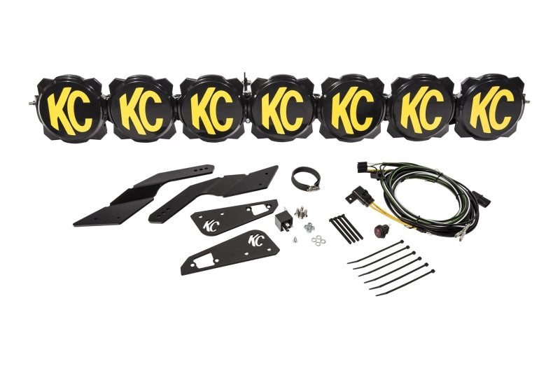 KC HiLiTES Can-Am X3 45in. Pro6 Gravity LED 7-Light 140w Combo Beam Overhead Light Bar System KC HiLiTES Light Bars & Cubes  AXOPROS