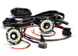 KC HiLiTES Cyclone 2in. LED Universal Under Hood Lighting Kit (Incl. 2 Cyclone Lights/Switch/Wiring) KC HiLiTES Light Bars & Cubes  AXOPROS