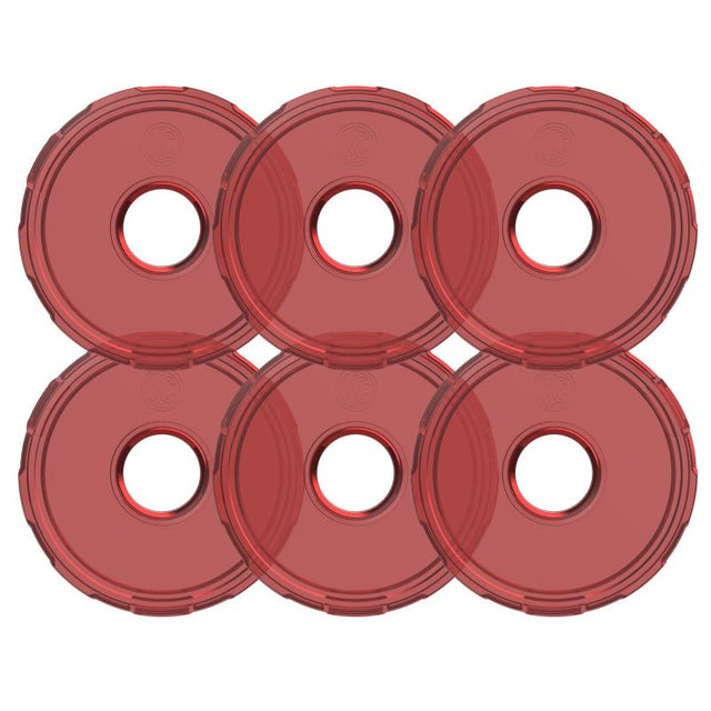 KC HiLiTES Cyclone V2 LED - Replacement Lens - Red - 6-PK KC HiLiTES Light Bars & Cubes  AXOPROS