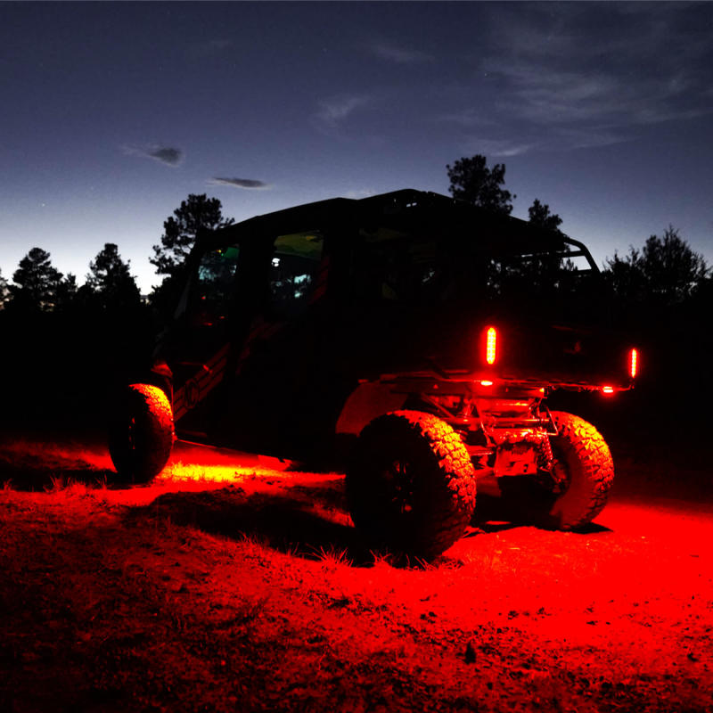 KC HiLiTES Cyclone V2 LED - Replacement Lens - Red - Single KC HiLiTES Light Bars & Cubes  AXOPROS