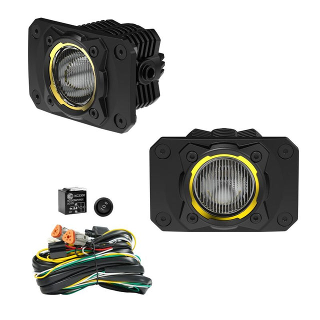 KC HiLiTES FLEX ERA 1 - Flush Mount Backup Light Kit KC HiLiTES Light Bars & Cubes  AXOPROS
