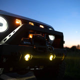 KC HiLiTES FLEX ERA 3 Dual Mode SAE Fog Lights - 2-Light Master Kit for Jeep Aftermarket Bumpers KC HiLiTES Light Bars & Cubes  AXOPROS