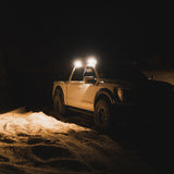 KC HiLiTES Platform One Profile 10in. SideCast Flush Mount Lights (Does Not Include Rack) KC HiLiTES Roof Rack  AXOPROS