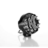 KC HiLiTES Rally 400 4in. Round Halogen Light 55w Spread Beam (Single) - Black KC HiLiTES Light Bars & Cubes  AXOPROS