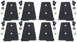 Kentrol 07-18 Jeep Wrangler JK Door Hinge Set 8 Pieces 4 Door - Textured Black Kentrol Doors  AXOPROS