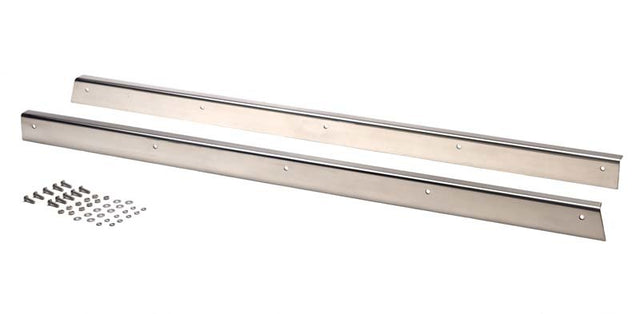 Kentrol 55-83 Jeep CJ5 Rocker Guards Pair - Polished Silver Kentrol Body Armor & Rock Rails  AXOPROS