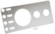 Kentrol 76-86 Jeep CJ Gauge Cover Without Radio Opening - Polished Silver Kentrol Gauges  AXOPROS