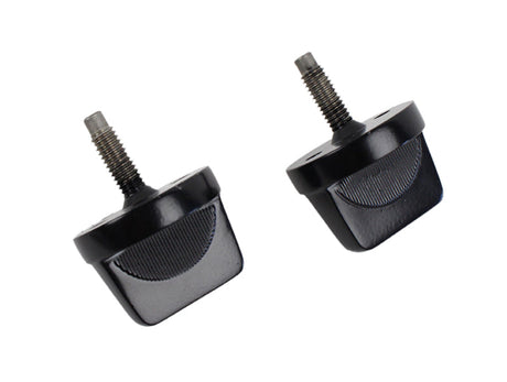 Kentrol 76-95 Jeep CJ/Wrangler YJ Windshield Knobs Pair - Powdercoat Black Kentrol Windows  AXOPROS