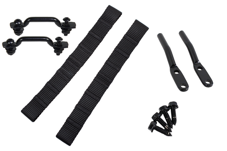 Kentrol 76-95 Jeep CJ/YJ Door Strap Kit Black Powdercoat Stainless Steel Kentrol Doors  AXOPROS