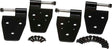 Kentrol 97-06 Jeep Wrangler TJ Door Hinge Set 4 Pieces - Powdercoat Black Kentrol Doors  AXOPROS
